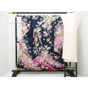 振袖　友禅金彩加工　きもの長襦袢　２点セット　Ｓサイズ