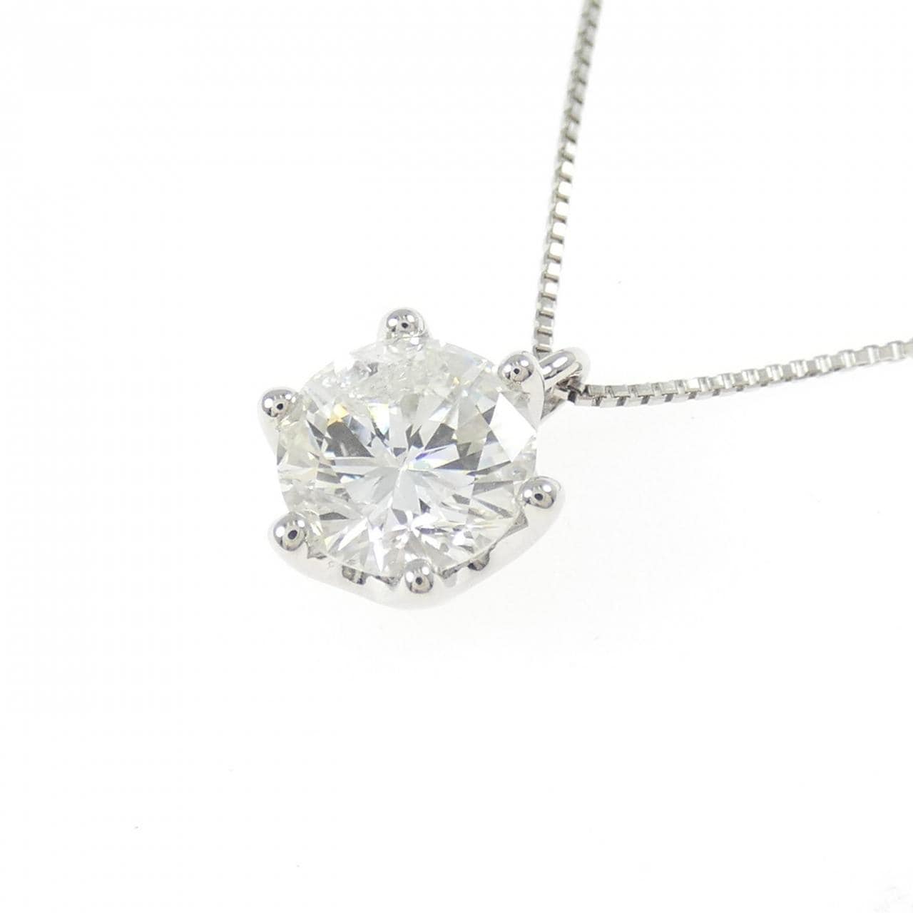 PT900/PT850 ソリティア ダイヤモンド ネックレス 1.045CT