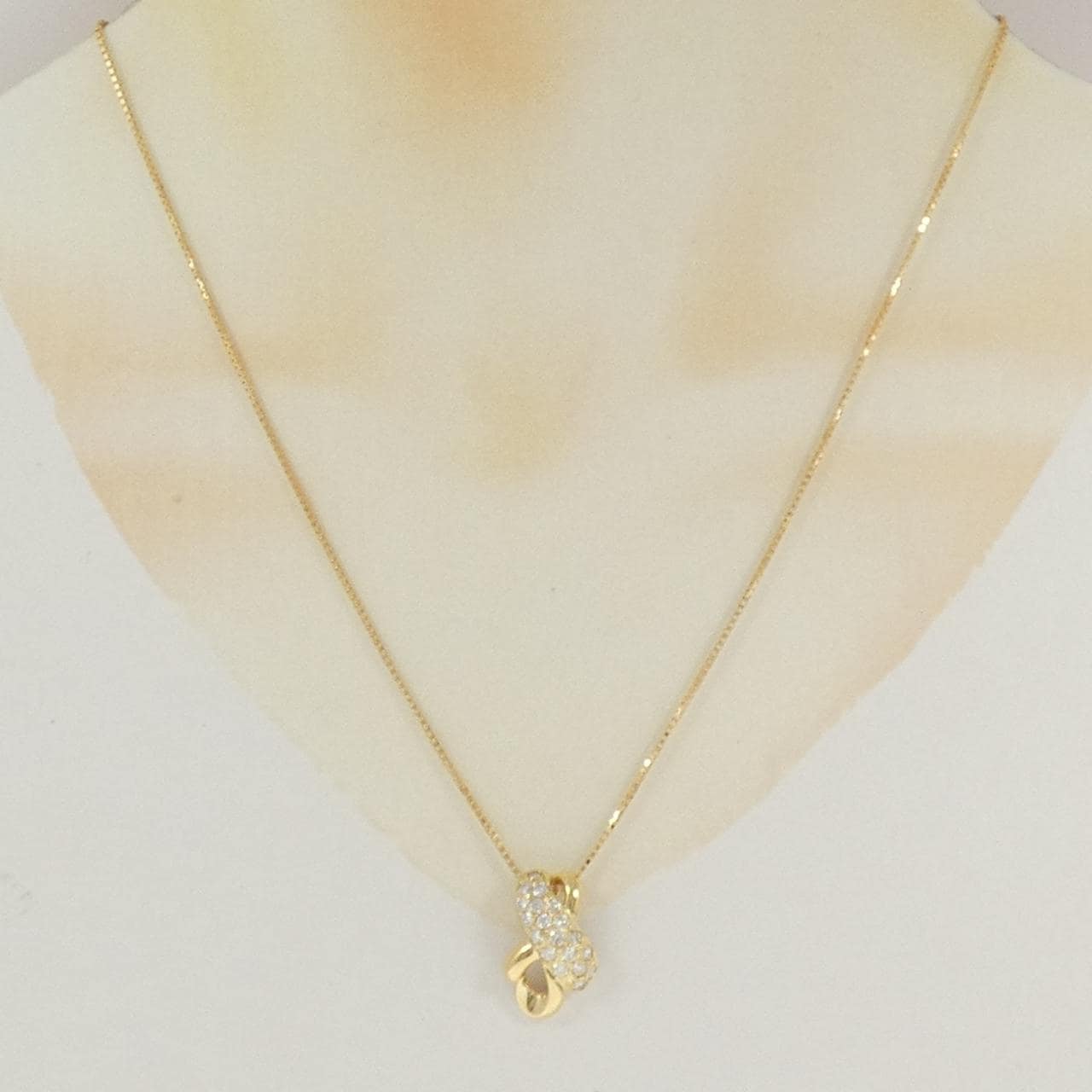 K18YG ダイヤモンド ネックレス 0.64CT
