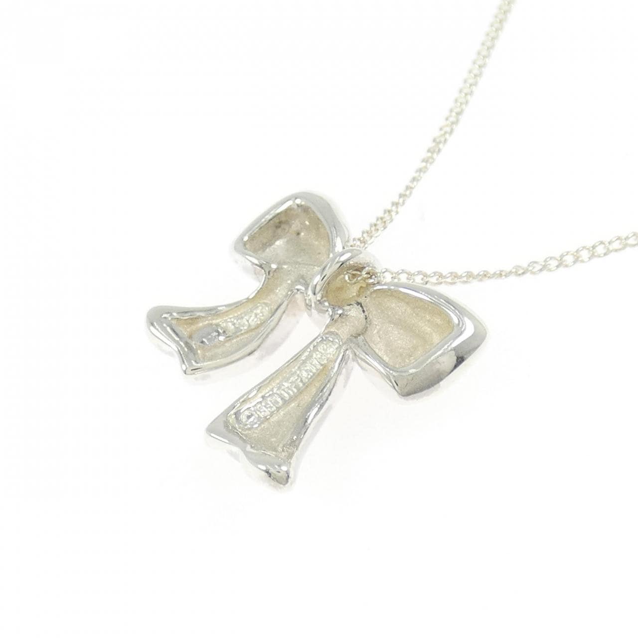 【ヴィンテージ】ティファニー ブルーボックスボウ ネックレス