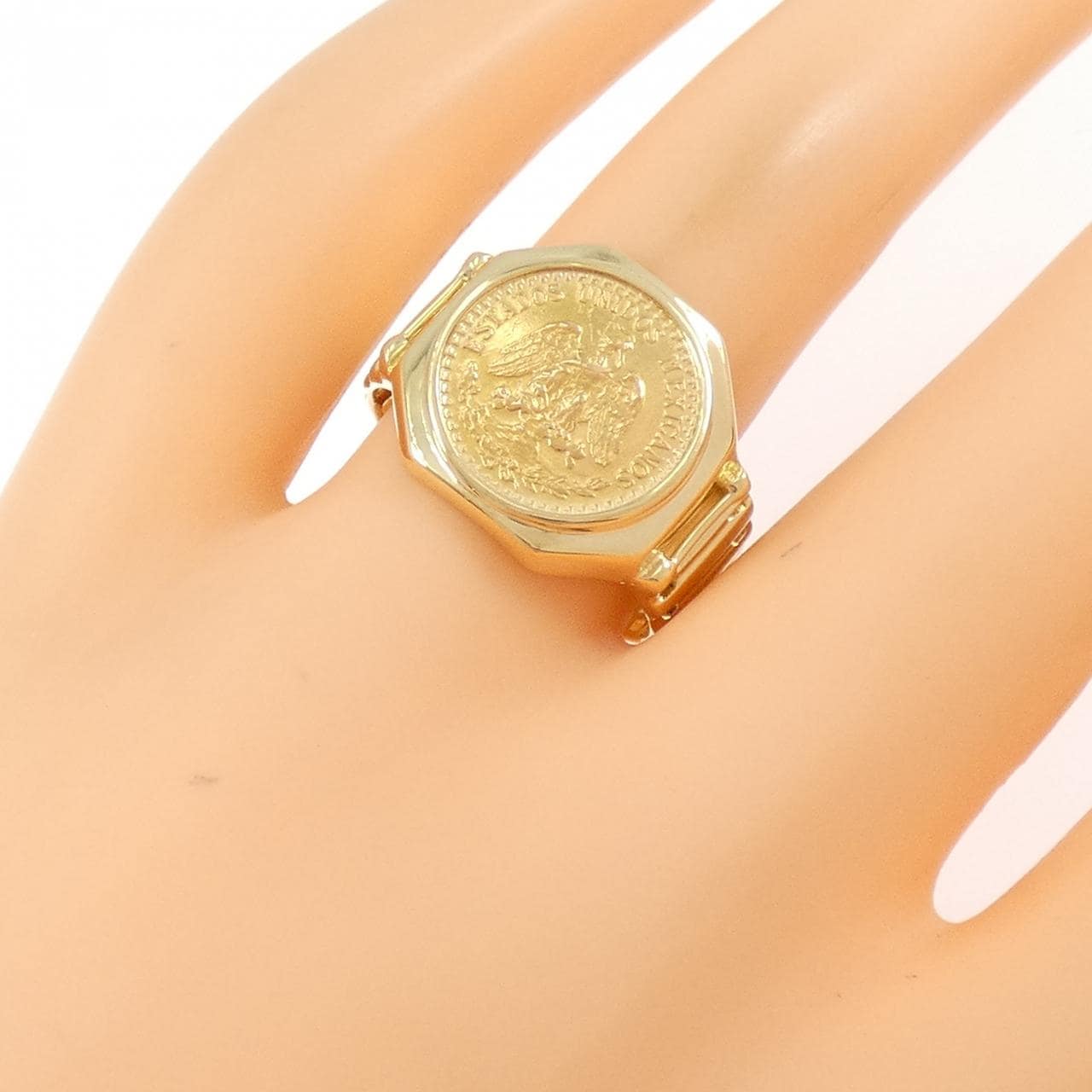 K18YG コイン リング