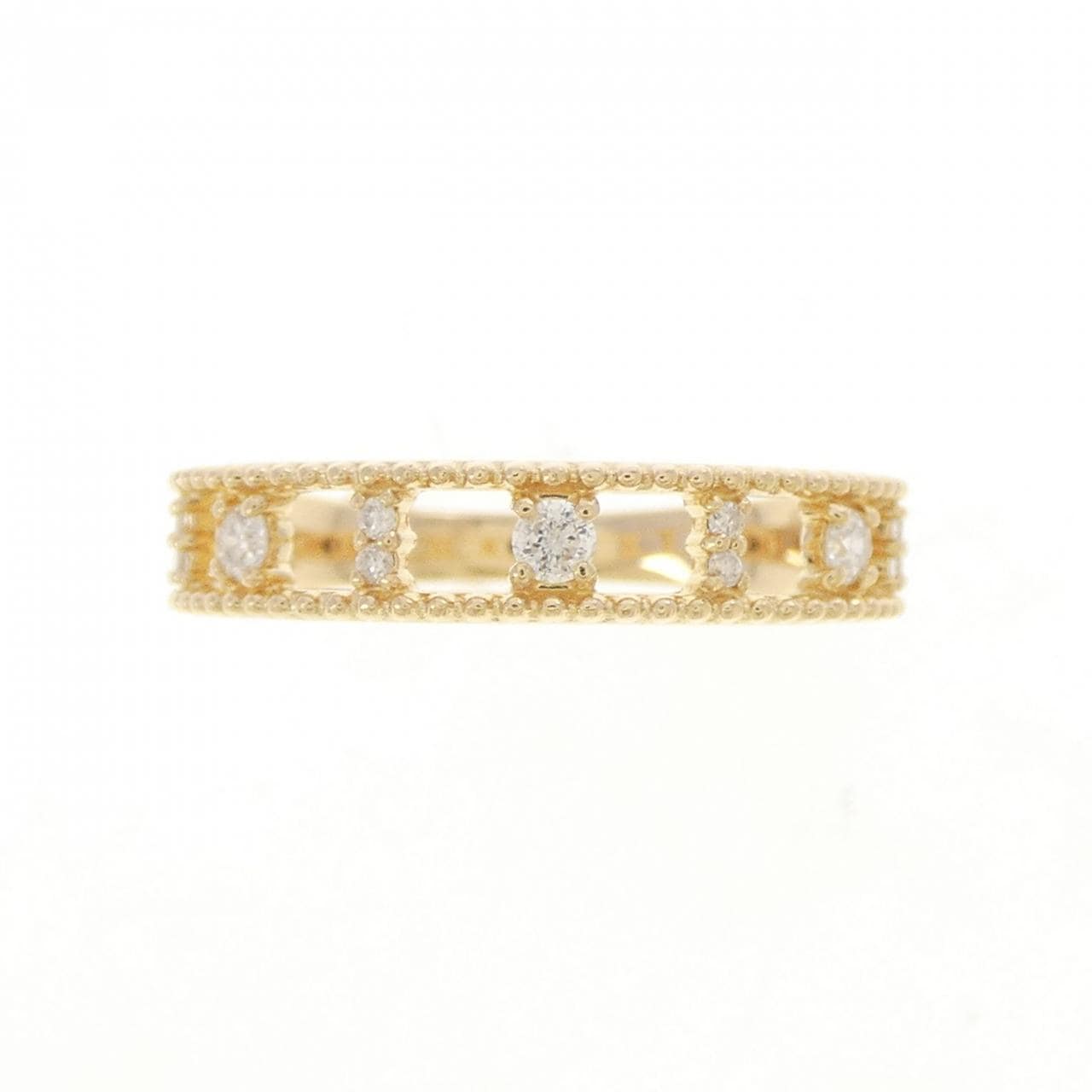 K18YG ダイヤモンド リング 0.12CT