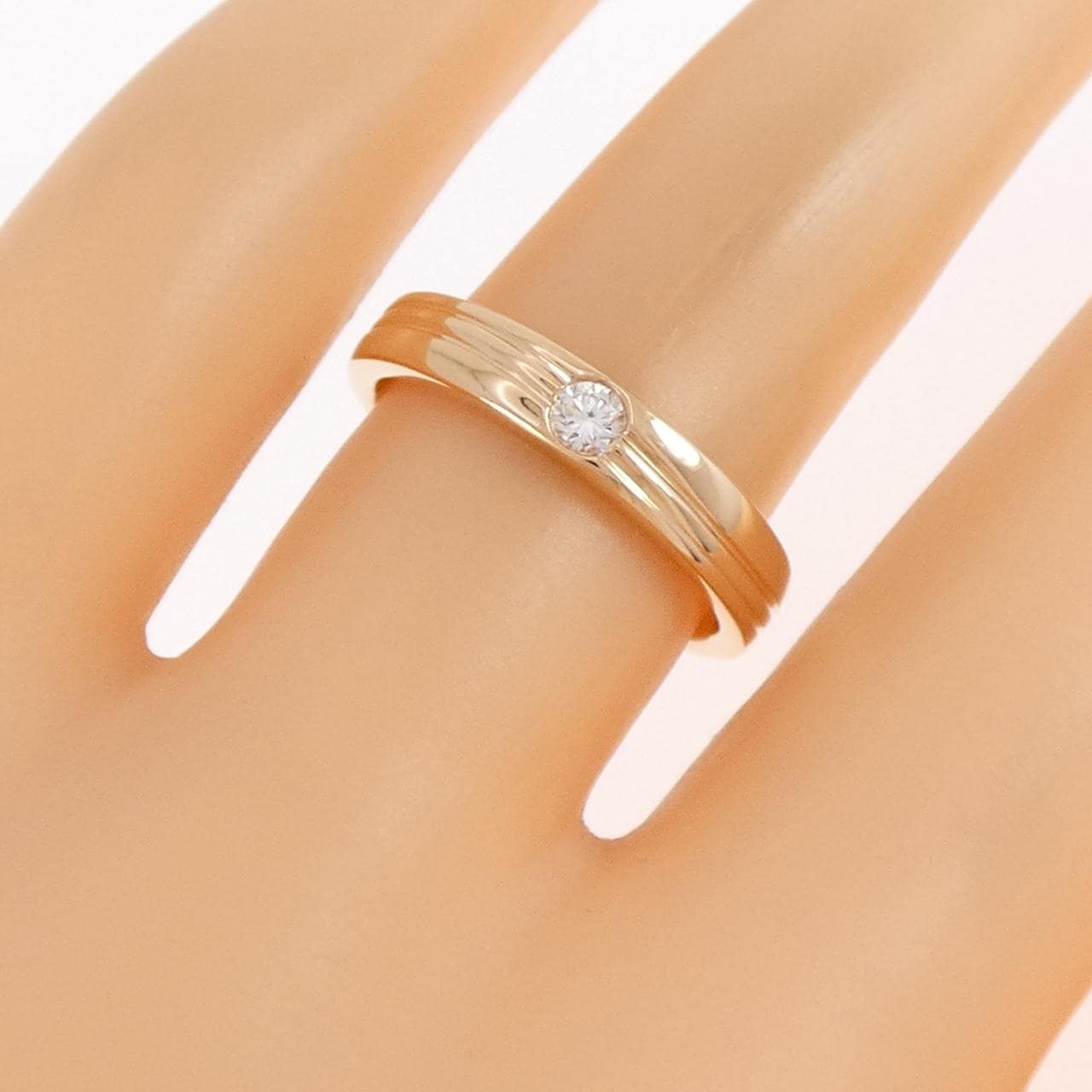 750PG ダイヤモンド リング 0.07CT
