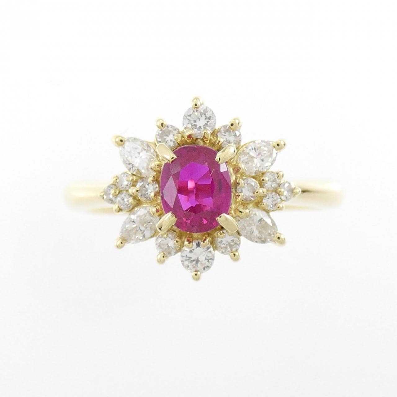 K18YG Ruby Ring 0.59CT