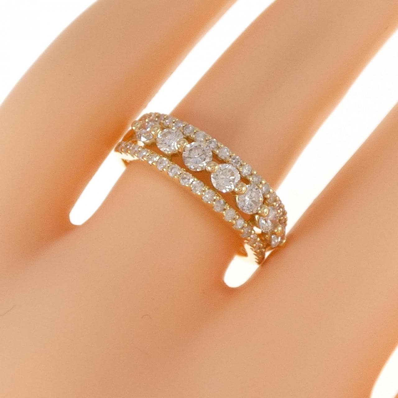 K18YG ダイヤモンド リング 1.00CT