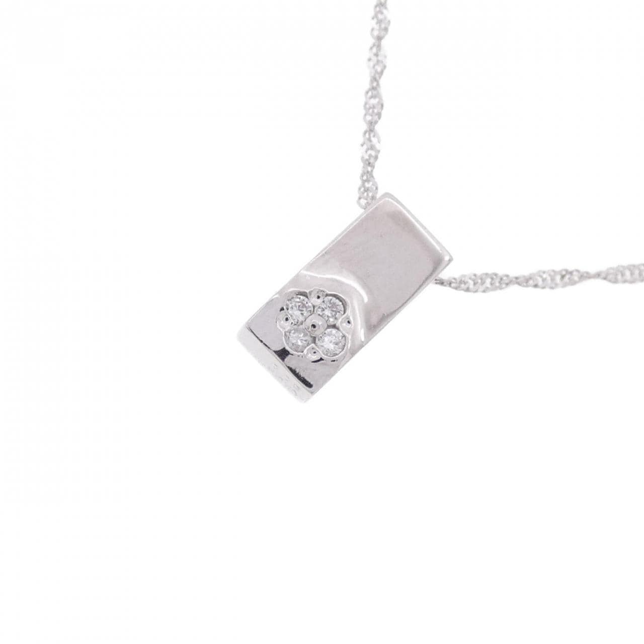 K18WG ダイヤモンド ネックレス 0.03CT