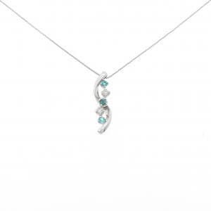 K18WG パライバトルマリン ネックレス 0.16CT