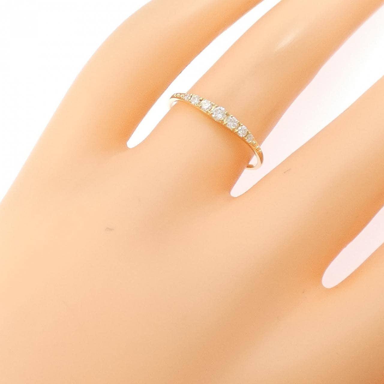 【リメイク】K18YG ダイヤモンド リング 0.15CT