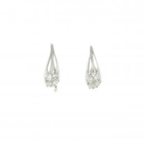 PT900 ダイヤモンド ピアス 0.10CT