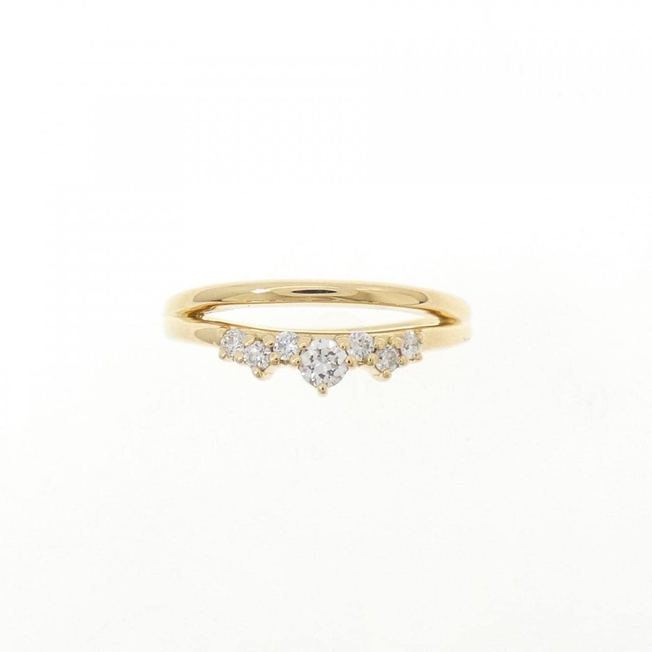 K18YG ダイヤモンド ピンキー リング 0.11CT