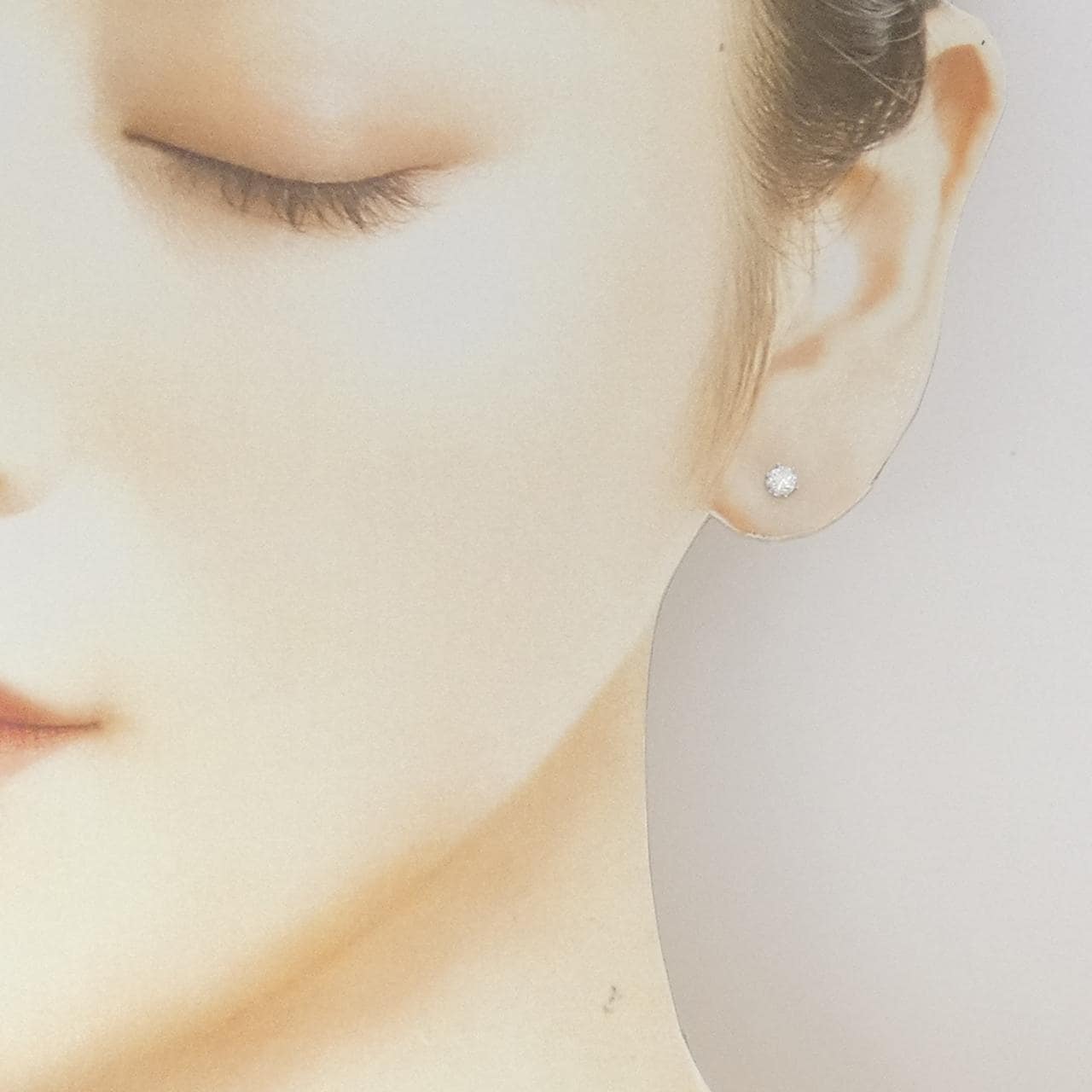PT900 ダイヤモンド ピアス 0.32CT