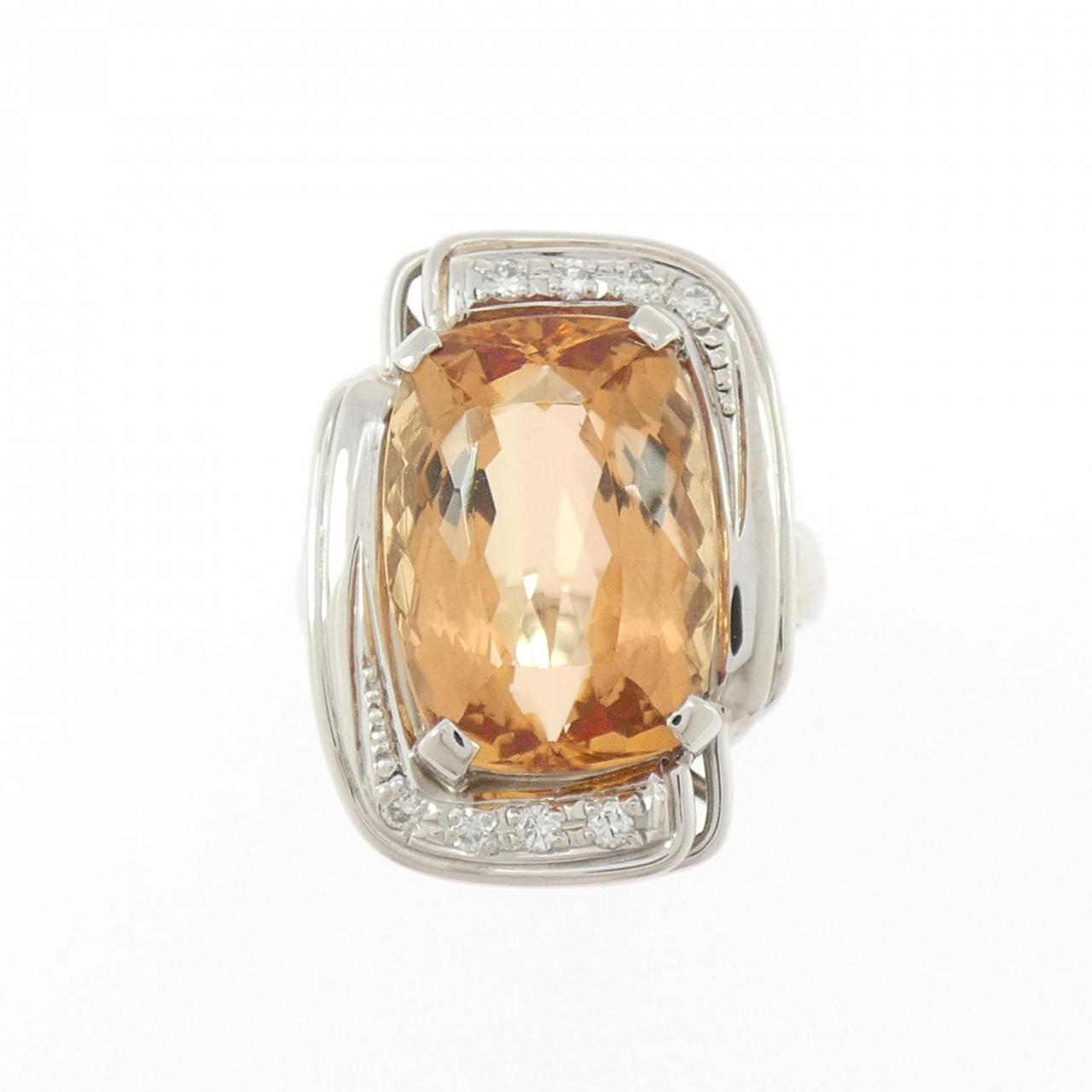 PT900 インペリアルトパーズ リング 8.77CT