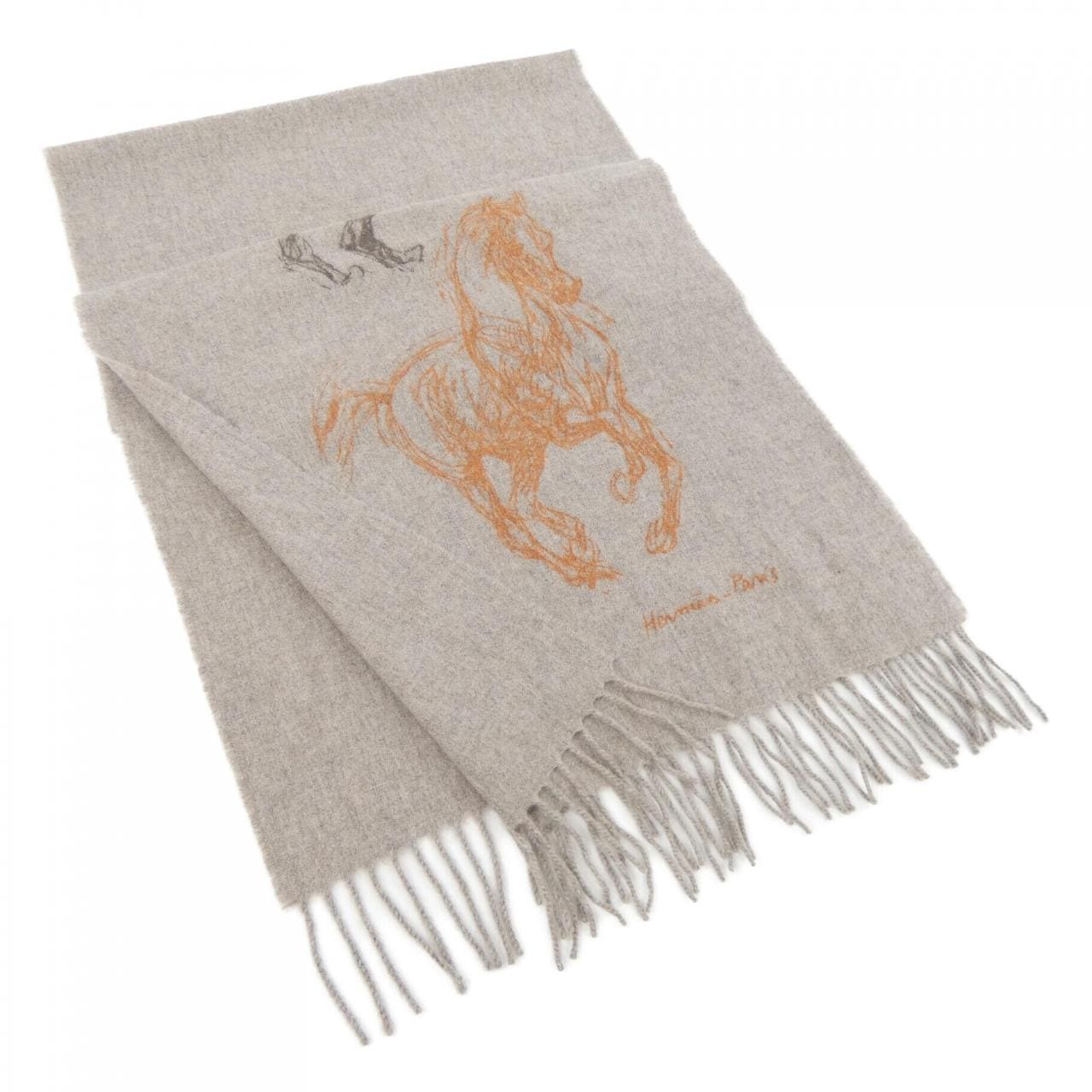 エルメス HERMES PIROUETTE AU GALOP H392850T MUFFLER