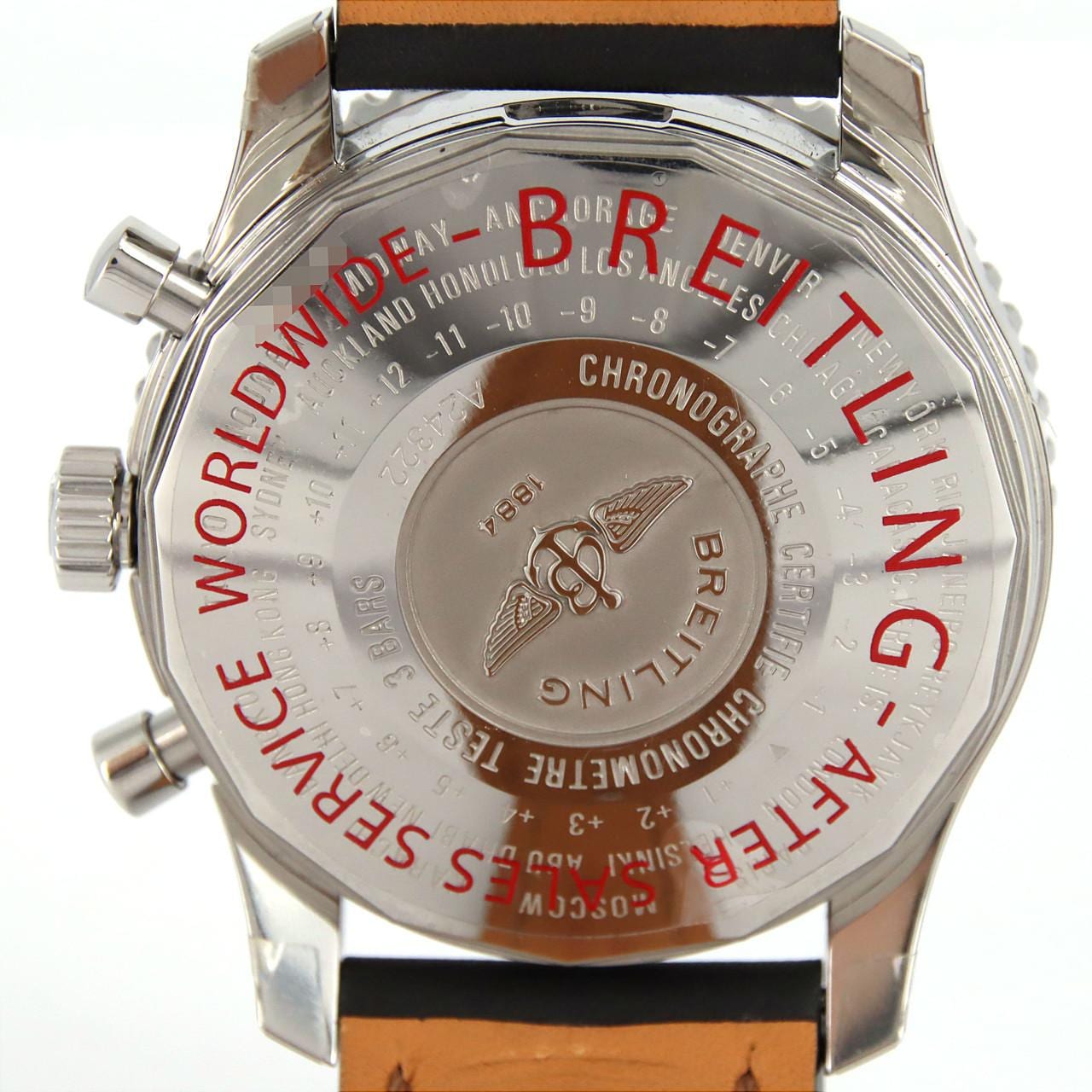 BREITLING】ブライトリング ナビタイマー ワールド クロノグラフ A24322 自動巻き メンズ - ブランド腕時計