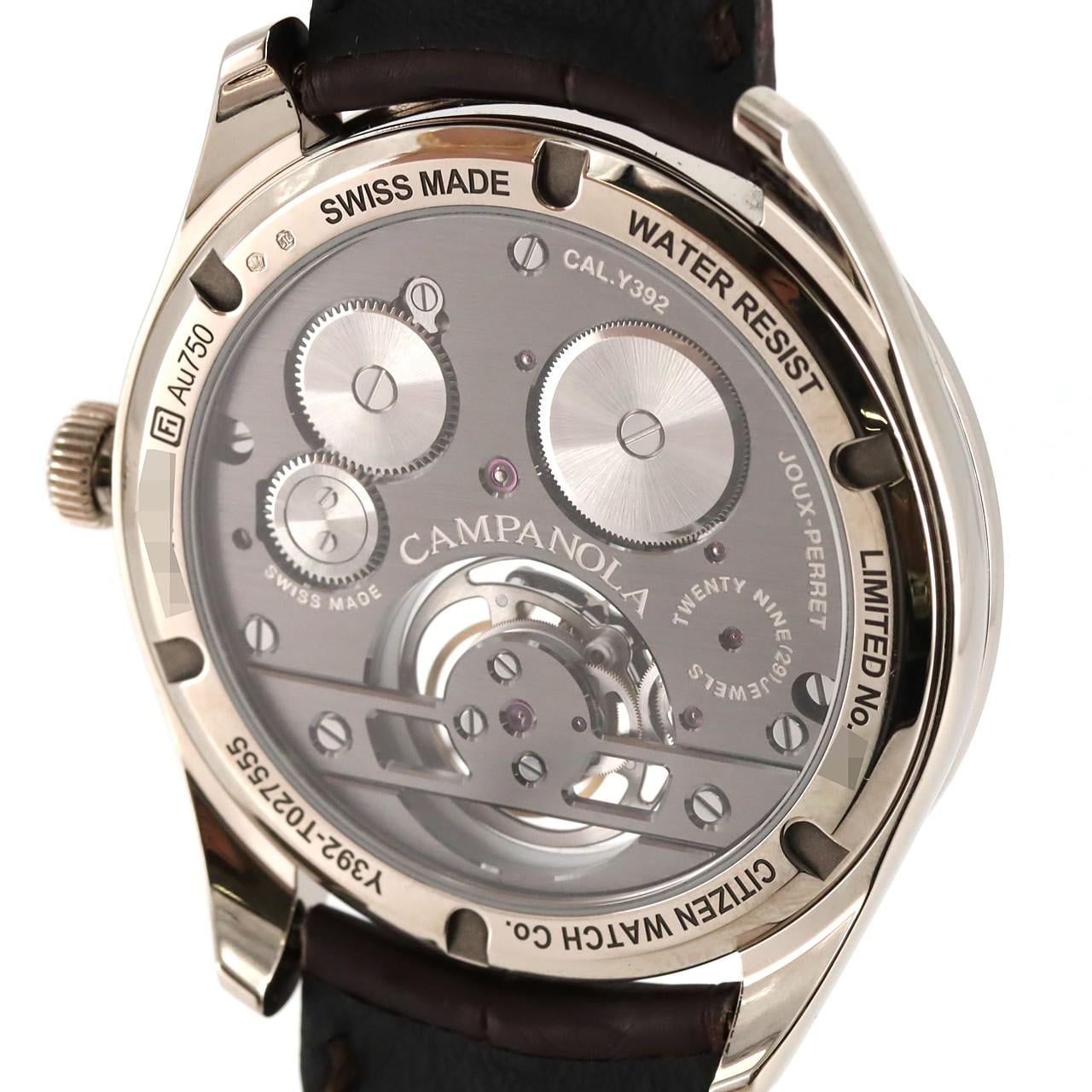 CITIZEN Campanola Flying Tourbillon WG LIMITED Y392-T027555/NZ3000-19P WG Manual Winding