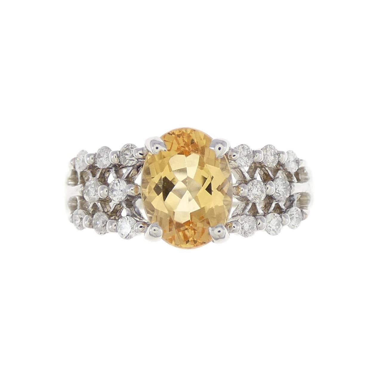 K18WG Imperial Topaz Ring 1.54CT