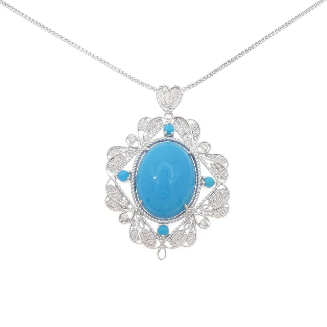 K14WG ターコイズ ネックレス