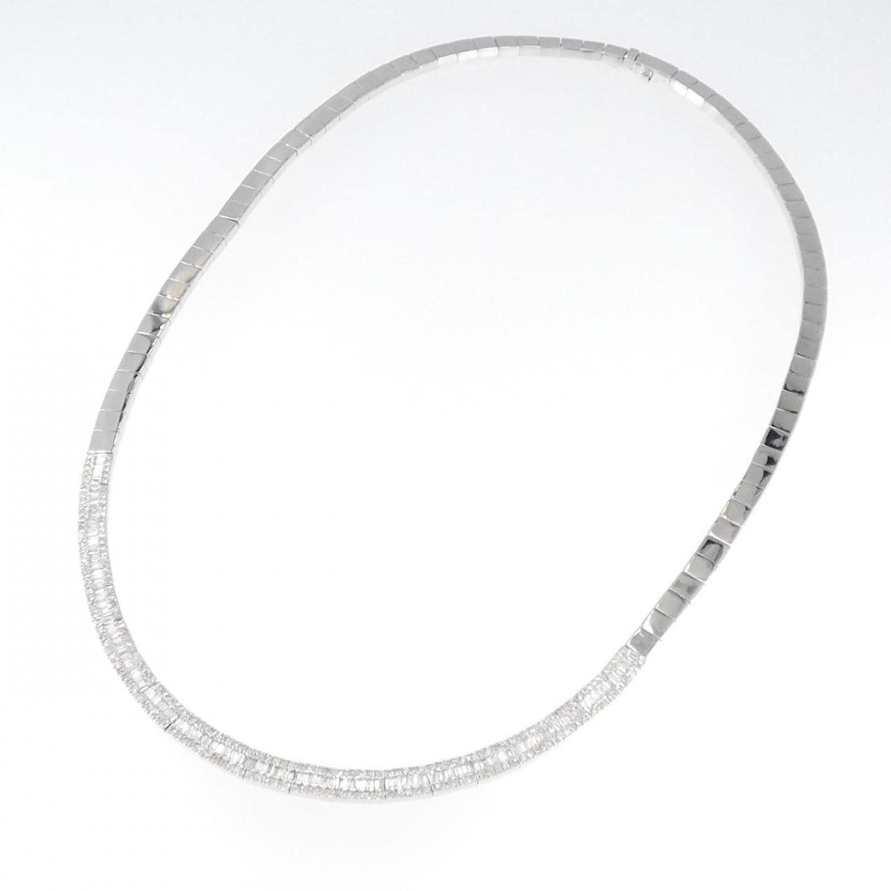 750WG ダイヤモンド ネックレス 2.20CT
