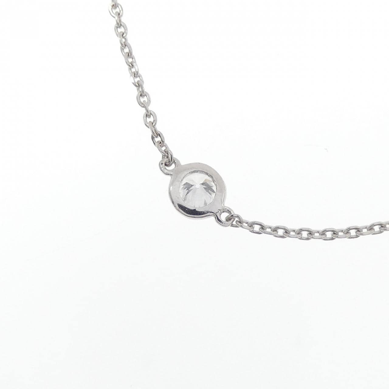 K18WG ダイヤモンド ネックレス 1.00CT