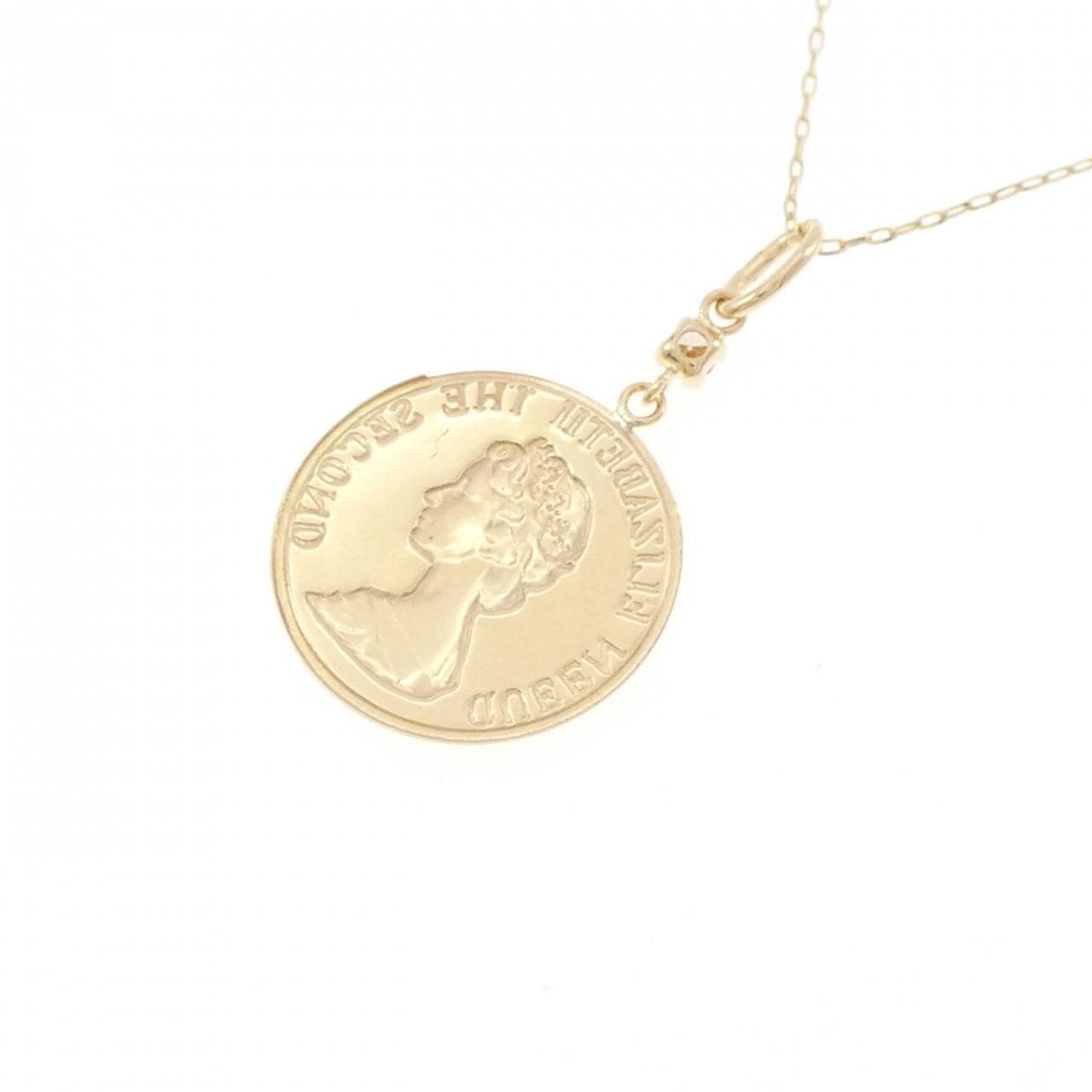 K18YG ダイヤモンド ネックレス 0.03CT