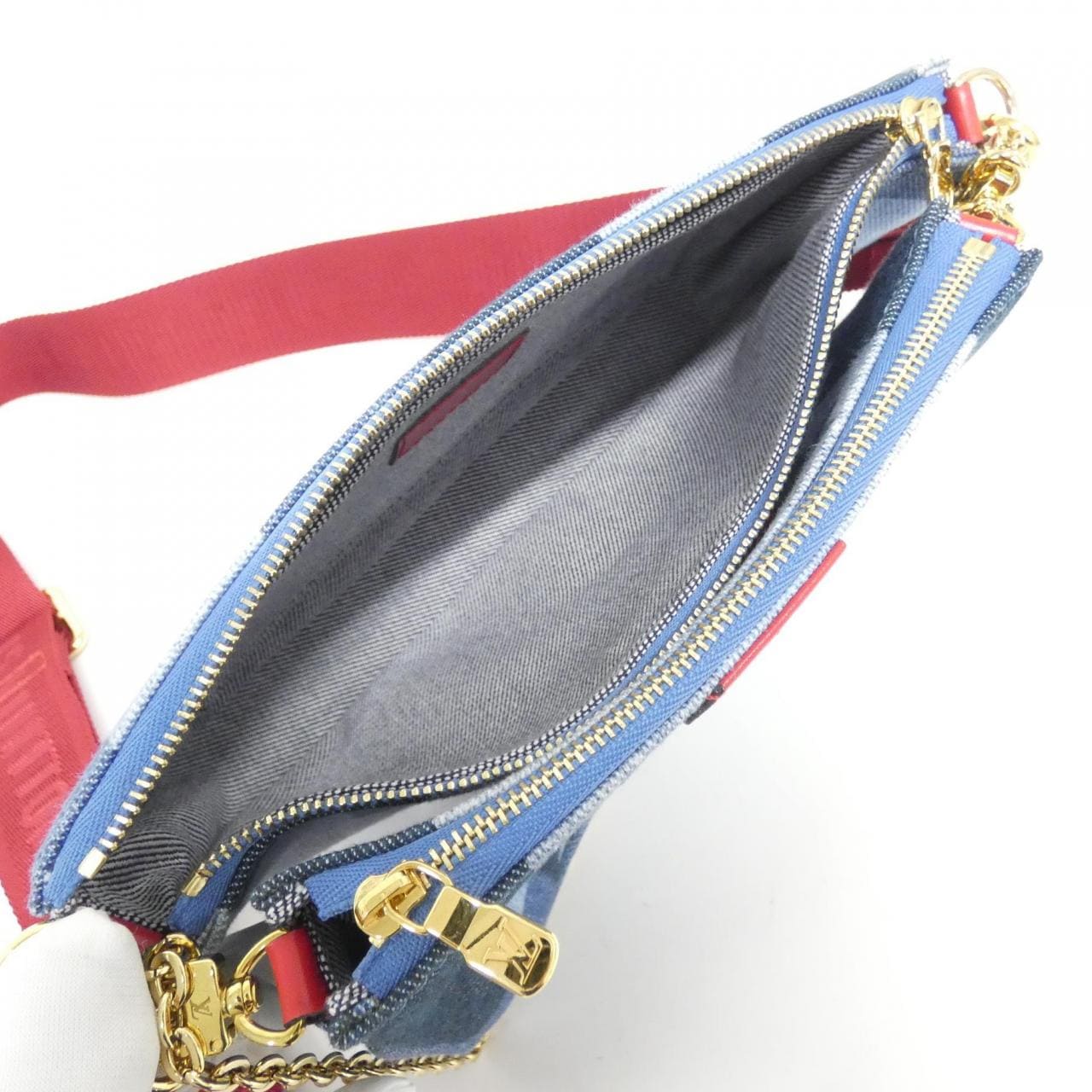 LOUIS VUITTON Vuitton Denim Monogram Multi Pochette Accessoires M44990 Shoulder Bag