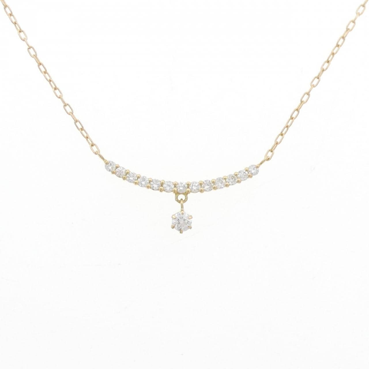 K18YG ダイヤモンド ネックレス 0.27CT