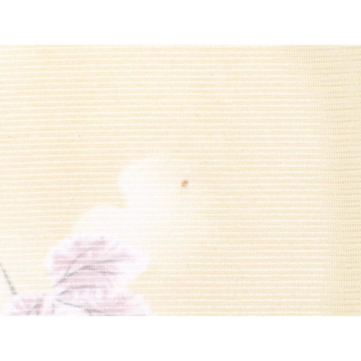 化繊　単衣　絽織小紋