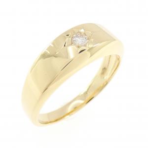 【新品】K18YG ダイヤモンド リング 0.10CT