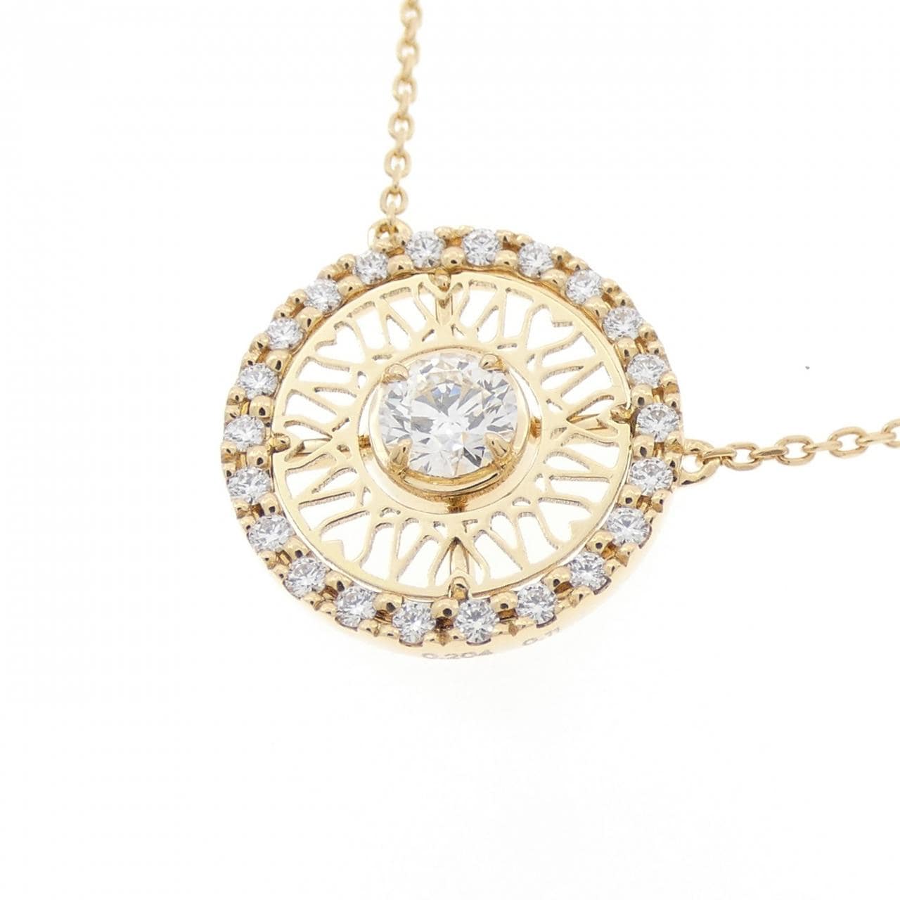 K18YG ダイヤモンド ネックレス 0.204CT