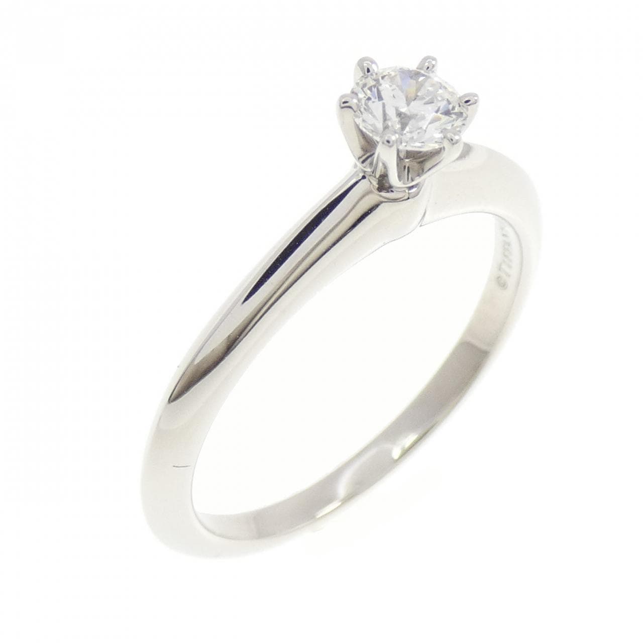 ティファニー クラシックソリティア リング 0.22CT E VS2 3EXT