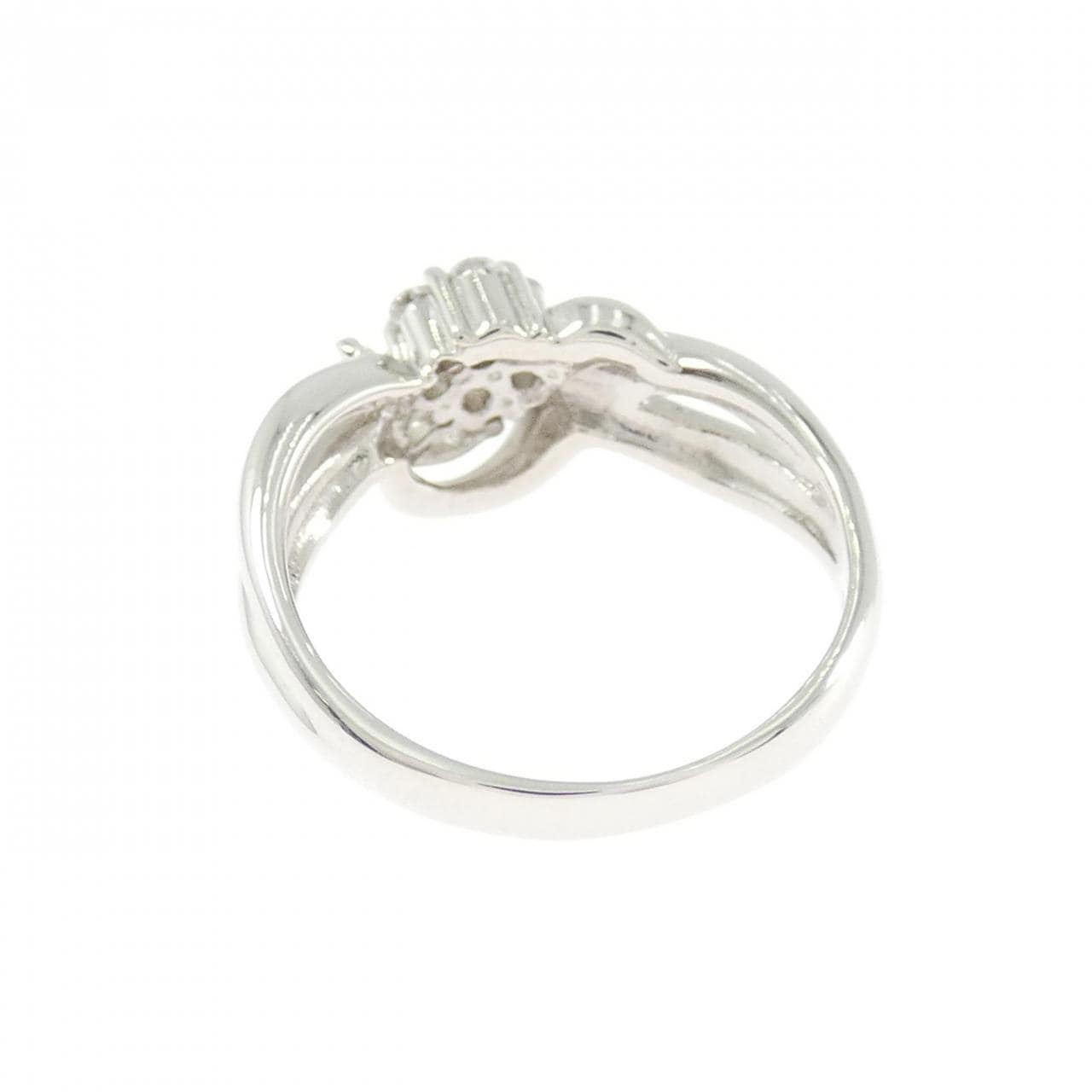 PT900 フラワー ダイヤモンド リング 0.21CT