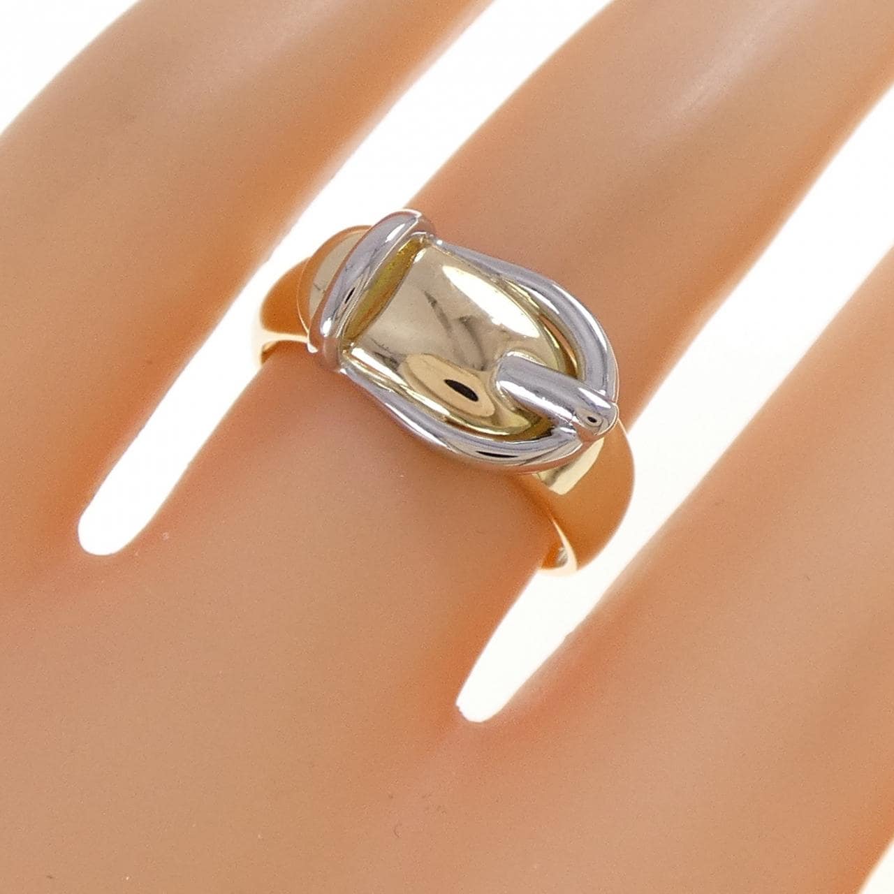 K18YG/PT900 リング