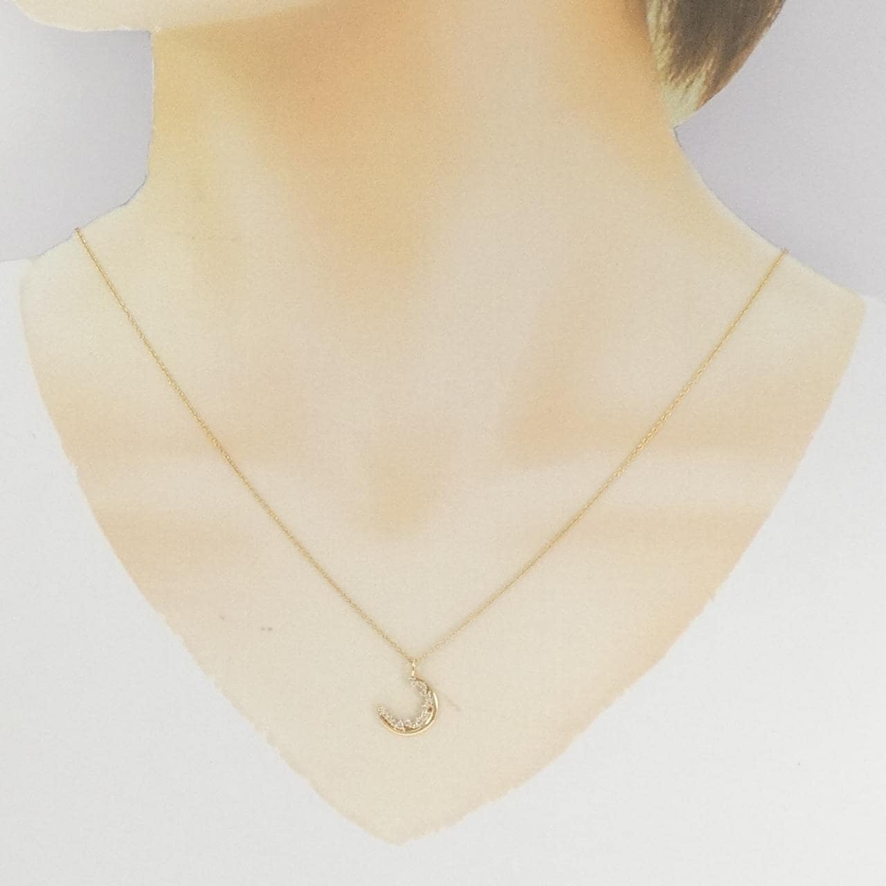 K18YG ダイヤモンド ネックレス 0.12CT