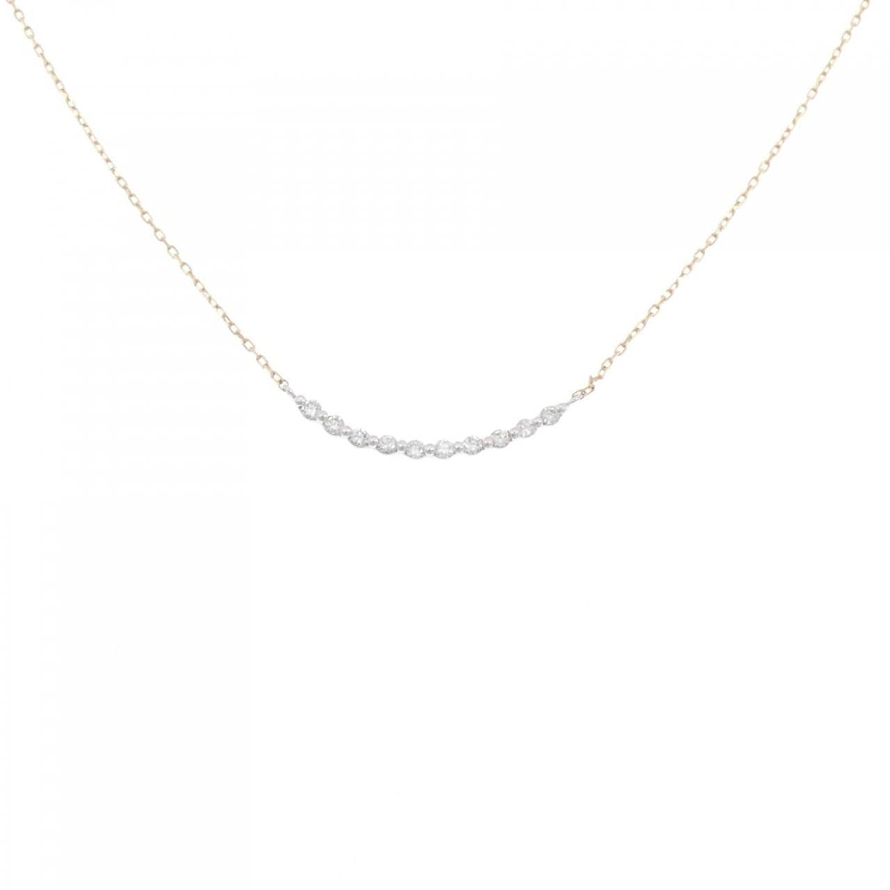 K18WG/K18YG ダイヤモンド ネックレス 0.14CT