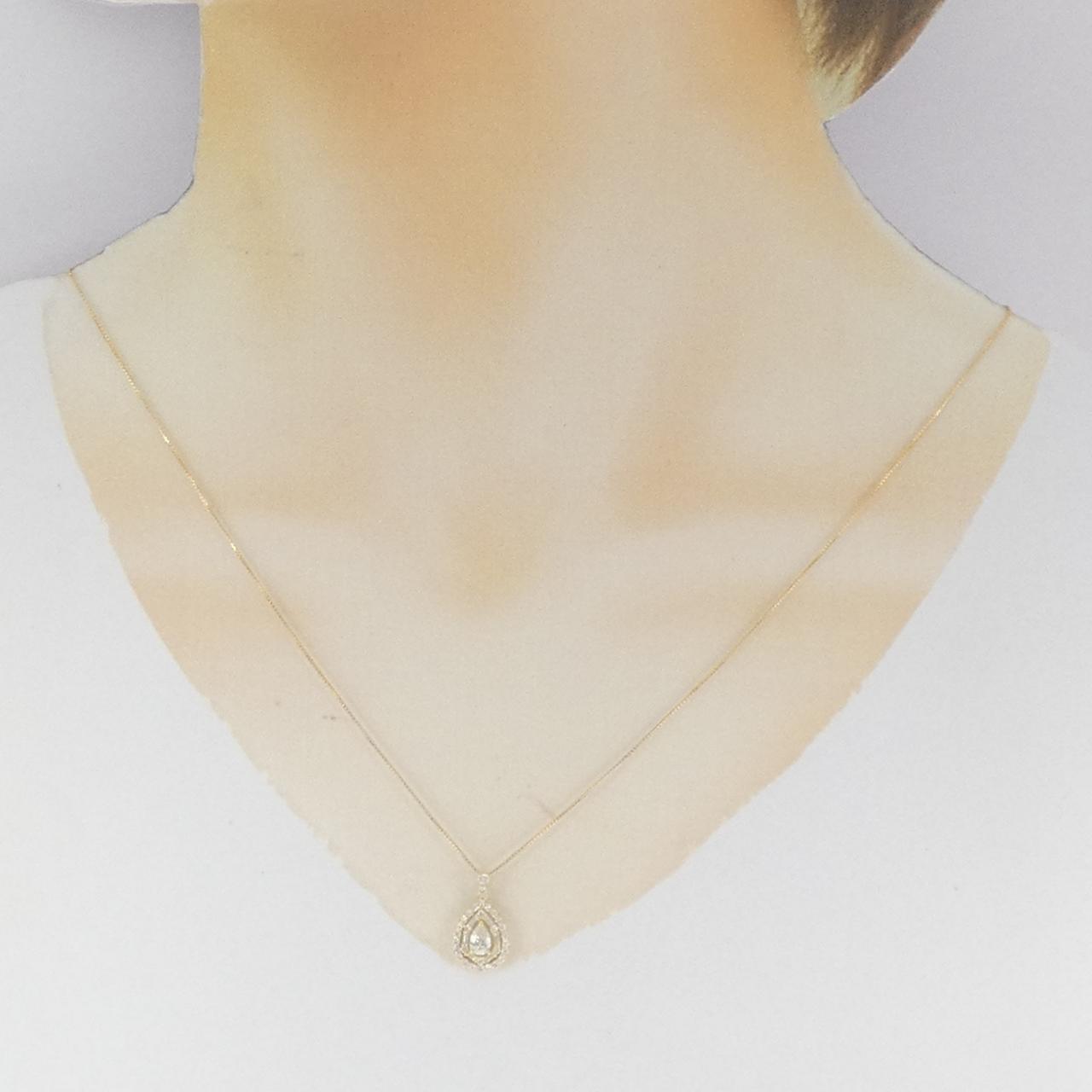 【新品】K18YG ダイヤモンド ネックレス 0.50CT