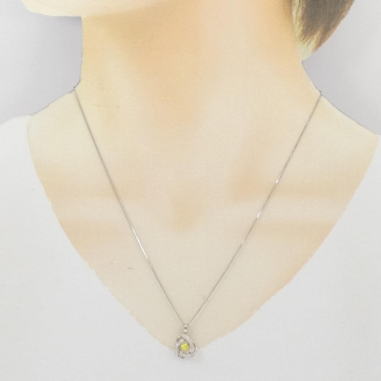 PT900/PT850 ダイヤモンド ネックレス 0.15CT