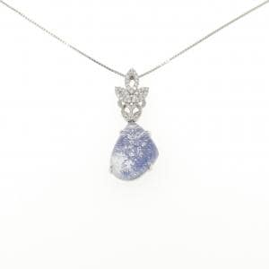 PT900/PT850 デュモルチェライトインクオーツ ネックレス 8.33CT