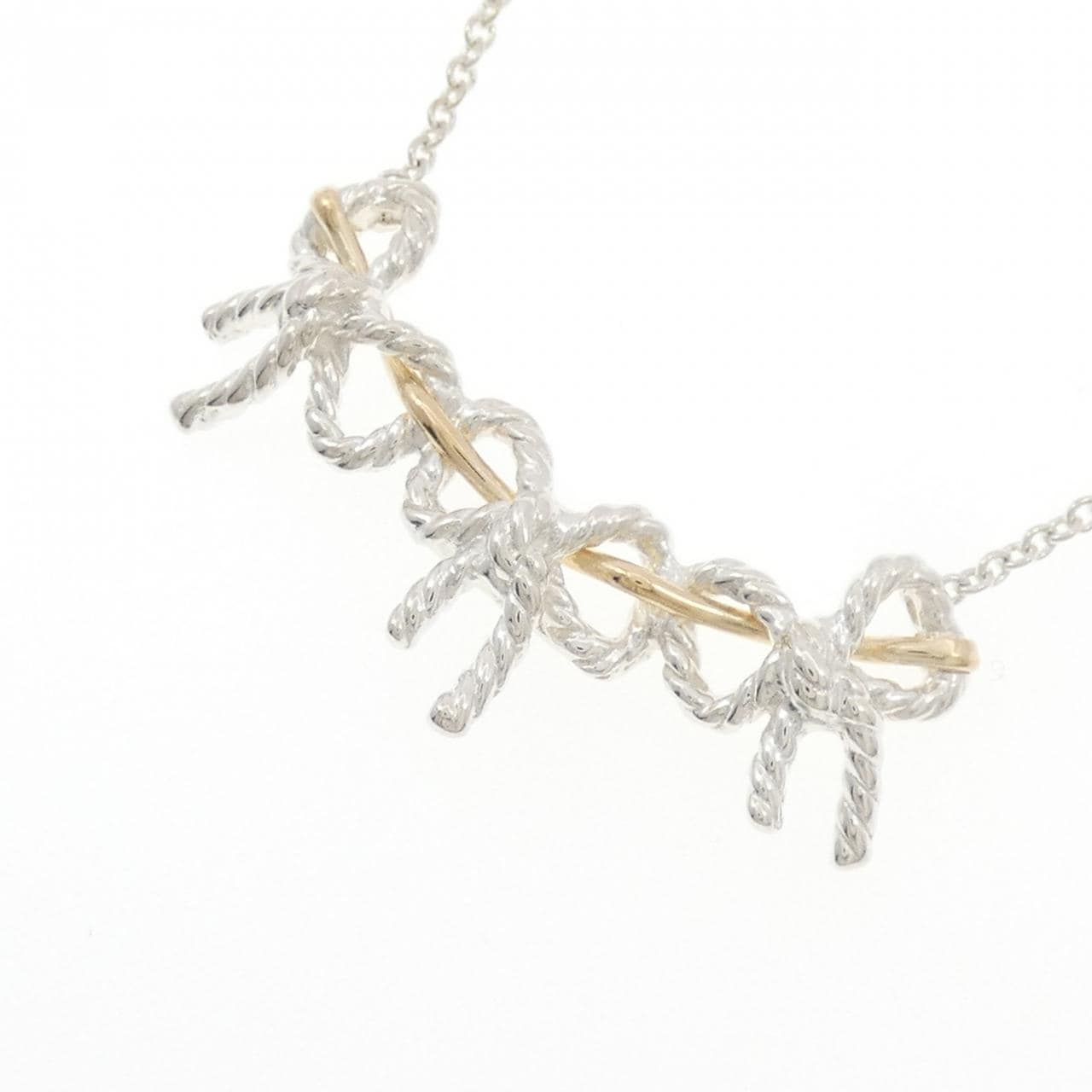 ティファニー 925/750YG ネックレス