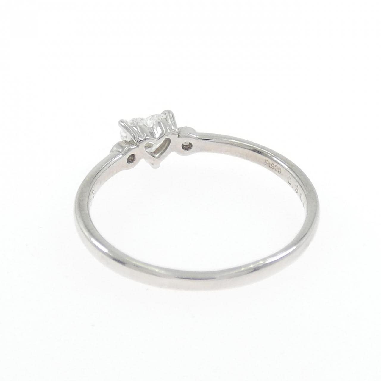 PT900 ハート ダイヤモンド リング 0.304CT