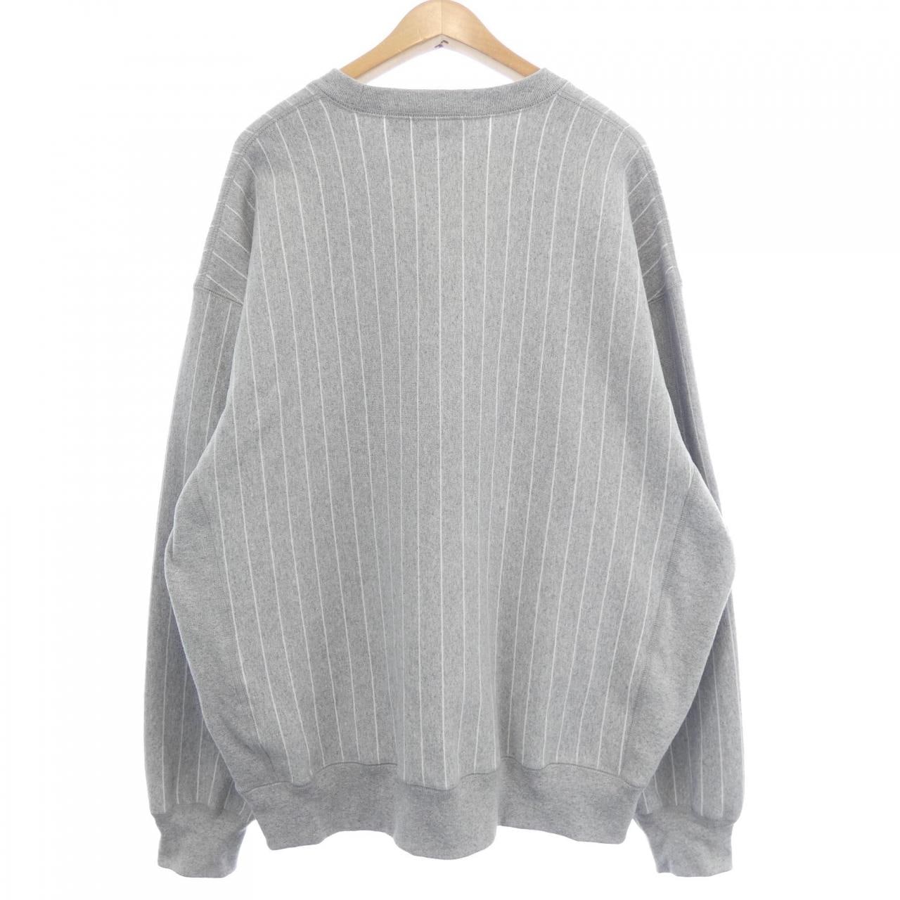 シュプリーム SUPREME PINSTRIPE CREWNECK スウェット