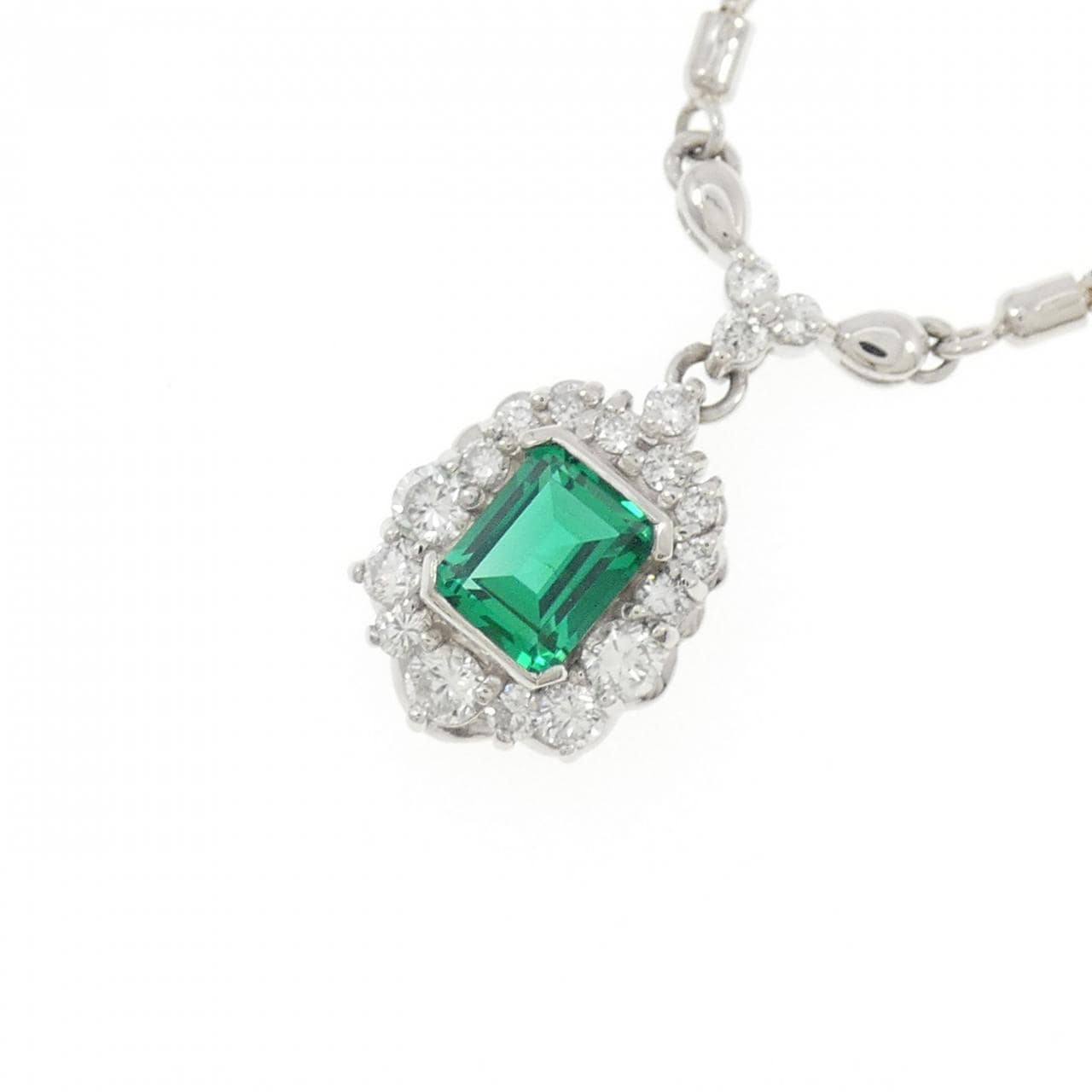 クレサンベール 合成石 ネックレス 0.53CT