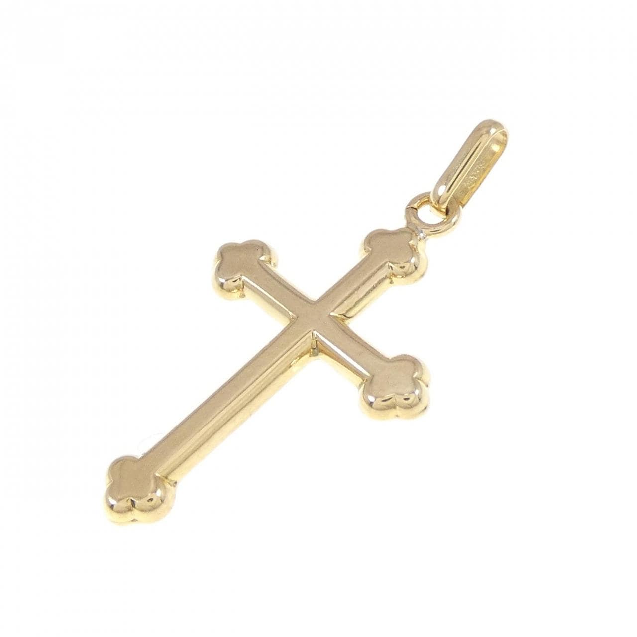 K18YG cross pendant