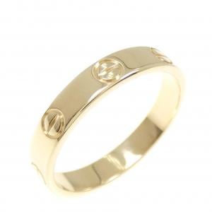 カルティエ　ミニラブリング　イエローゴールド　ダイヤモンド1p 48 Cartier カルティエ ミニラブ リング 指輪 7号 18金 K18イエロー