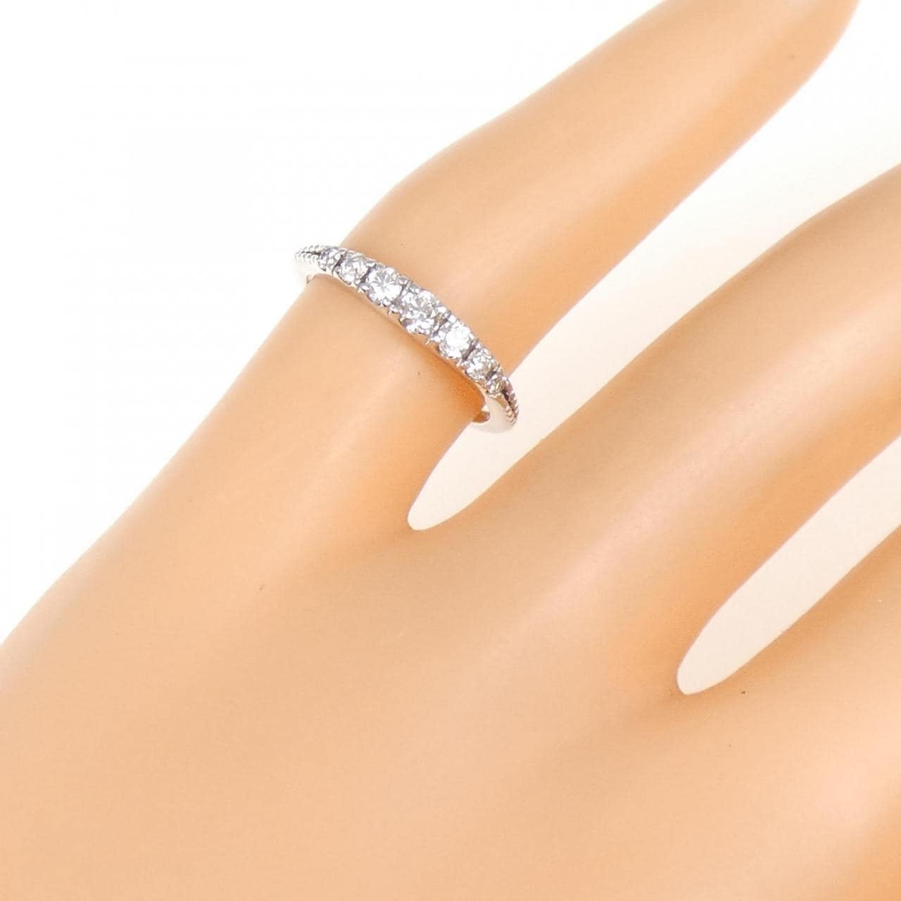 PT900 ダイヤモンド ピンキー リング 0.20CT