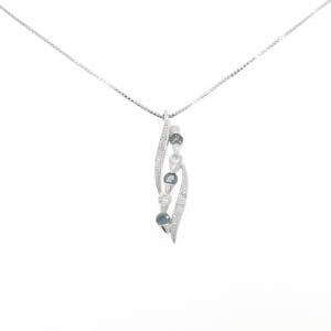 K18WG アレキサンドライト ネックレス 0.24CT