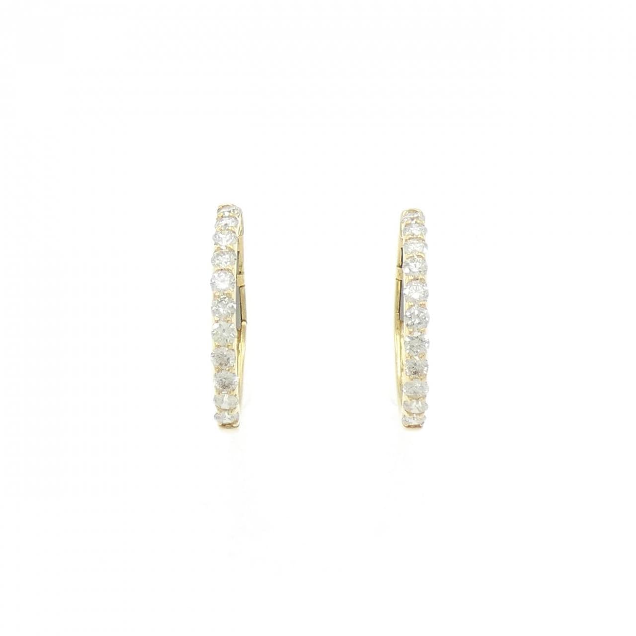 【新品】K18YG ダイヤモンド ピアス 1.00CT
