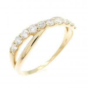 【リメイク】K18YG ダイヤモンド リング 0.30CT