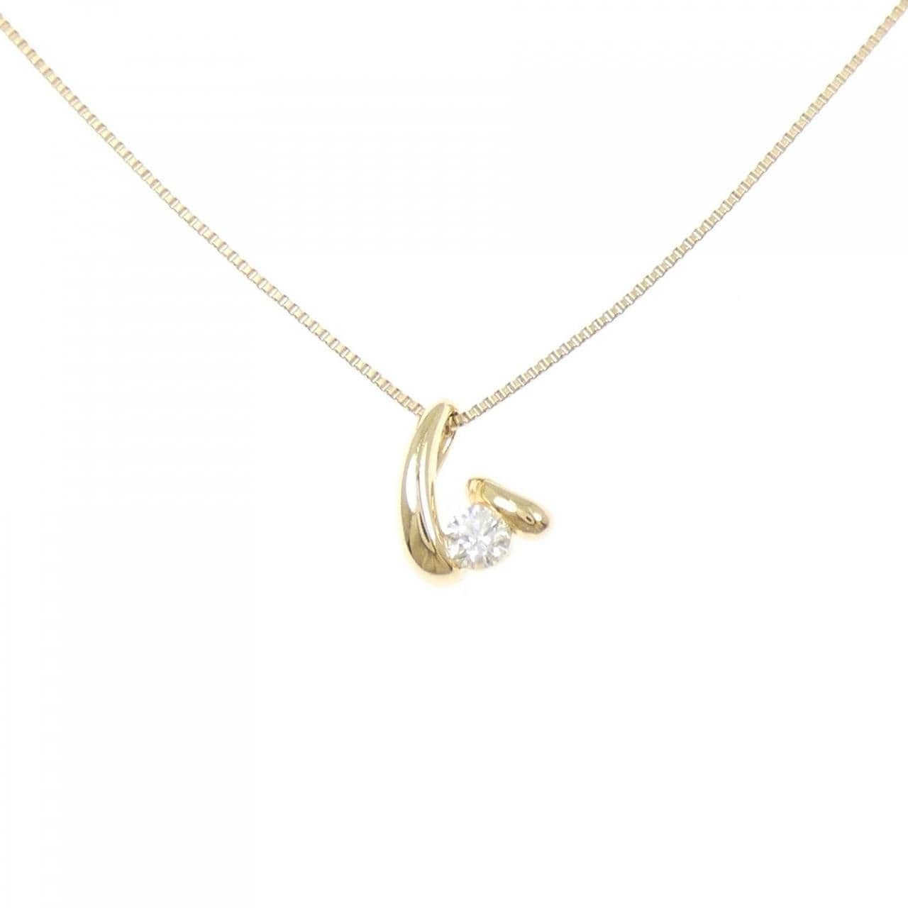 K18YG ダイヤモンド ネックレス 0.12CT