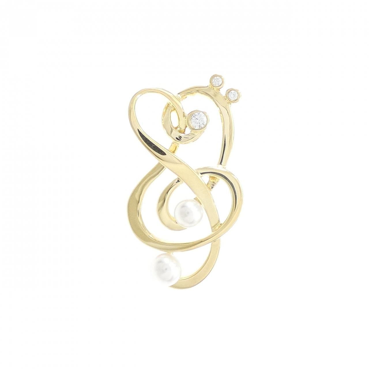 ミキモト ミュージック モチーフ ブローチ