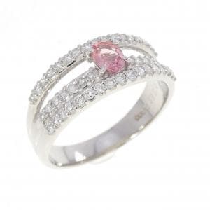 PT900 パパラチアサファイヤ リング 0.313CT